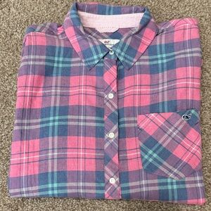 EEUC Vineyard Vines Flannel Shirt, size 8